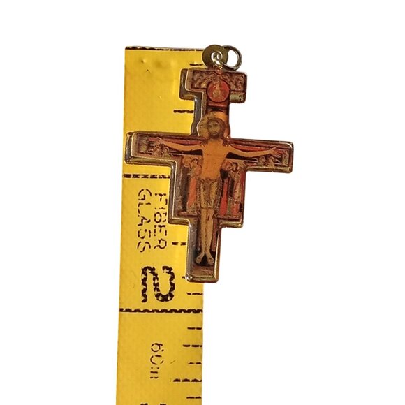 ๐ฏ 10 for $10 / Vintage Cross Charm Pendant Jesus - Picture 2 of 8